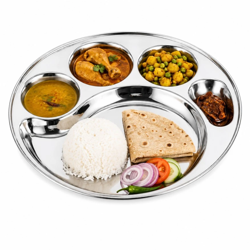 প্রিমিয়াম ৩০৪ ফুড গ্রেড ৪ চেম্বার স্টেইনলেস স্টিল প্লেট - Image 2